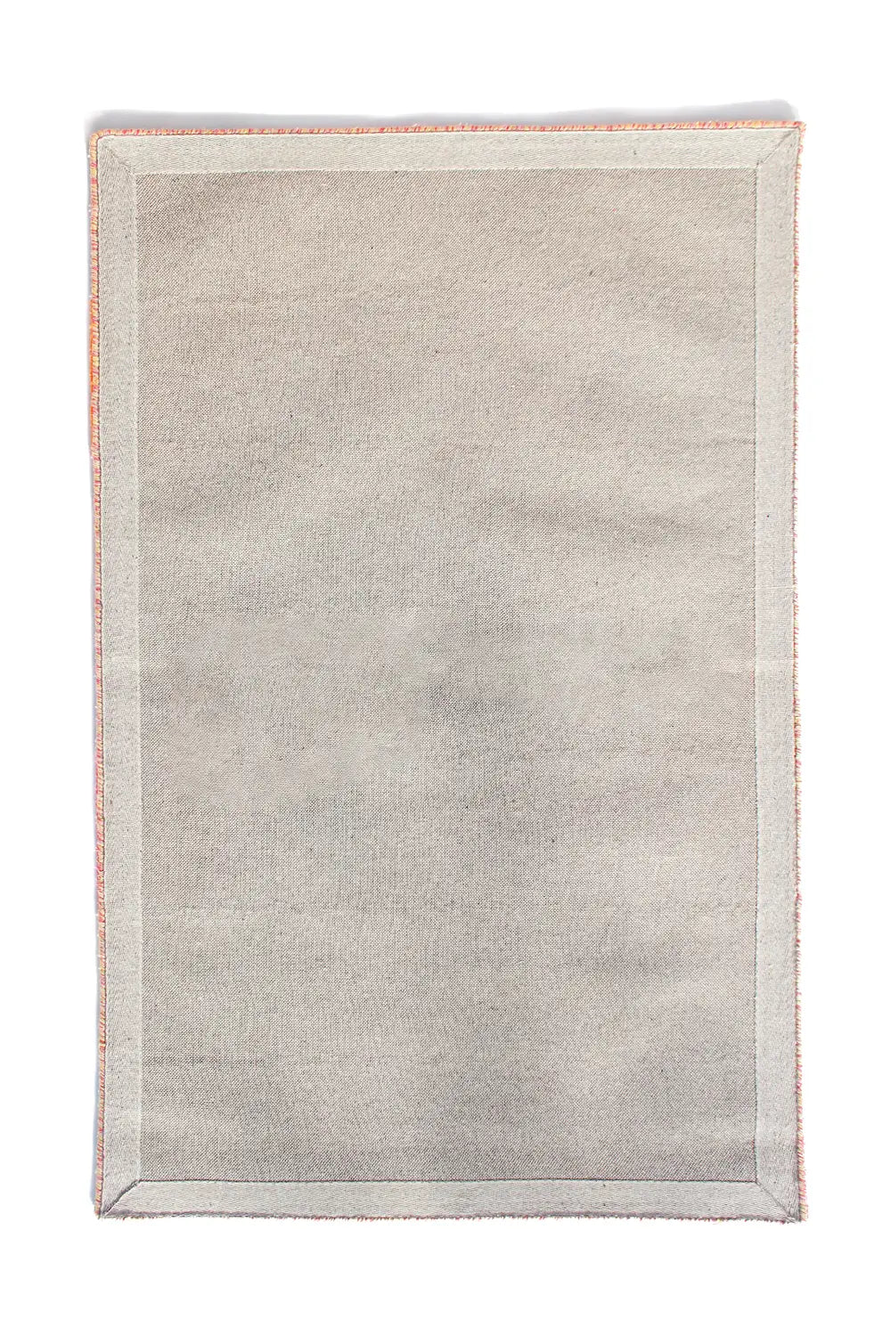 Boutique Handmade Rug Featuring Unique Grid Pattern and Premium Wool Construction