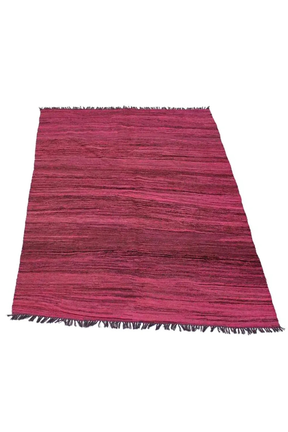 custom-sized pink flatweave wool rug, tailored for a perfect home accent