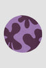 round abstract rug changing colors in online rug customizer