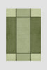 video of a mid century rug being customized in color