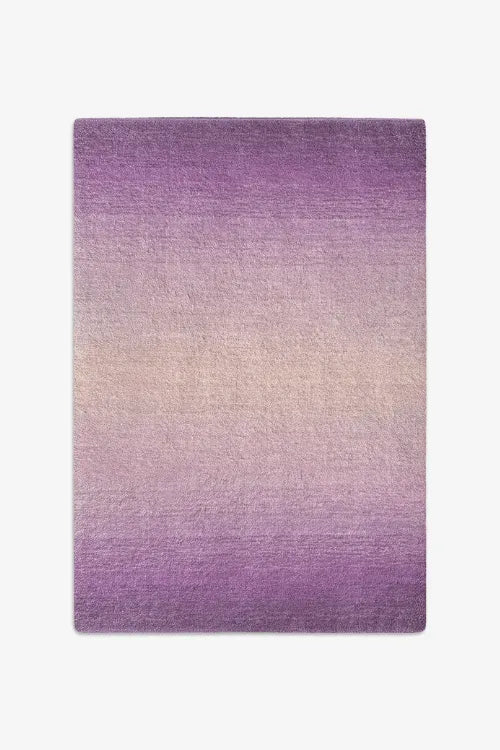 purple wool rug