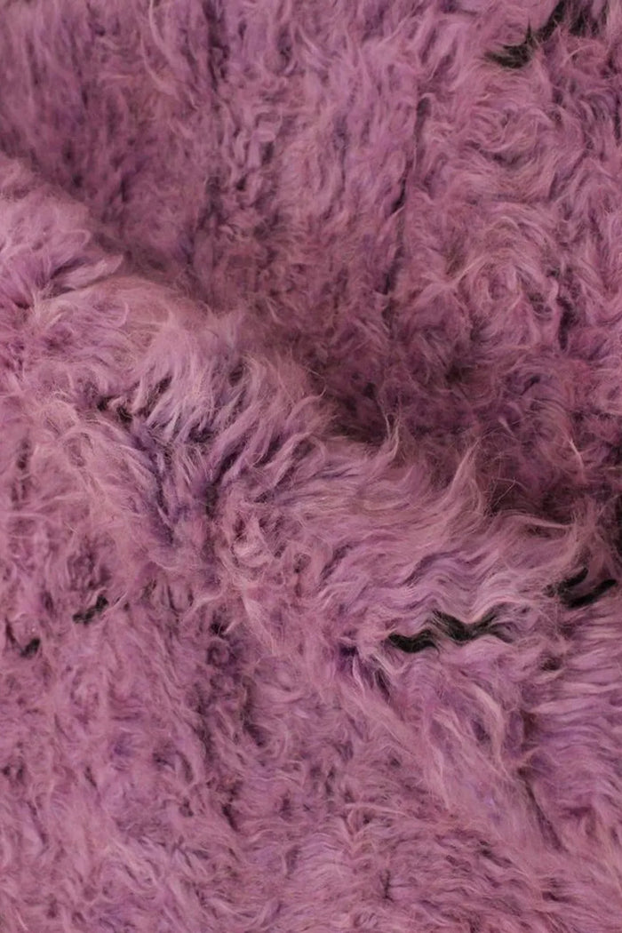 Abstract Purple Rug for Living Room in Stylish 5x7 Size