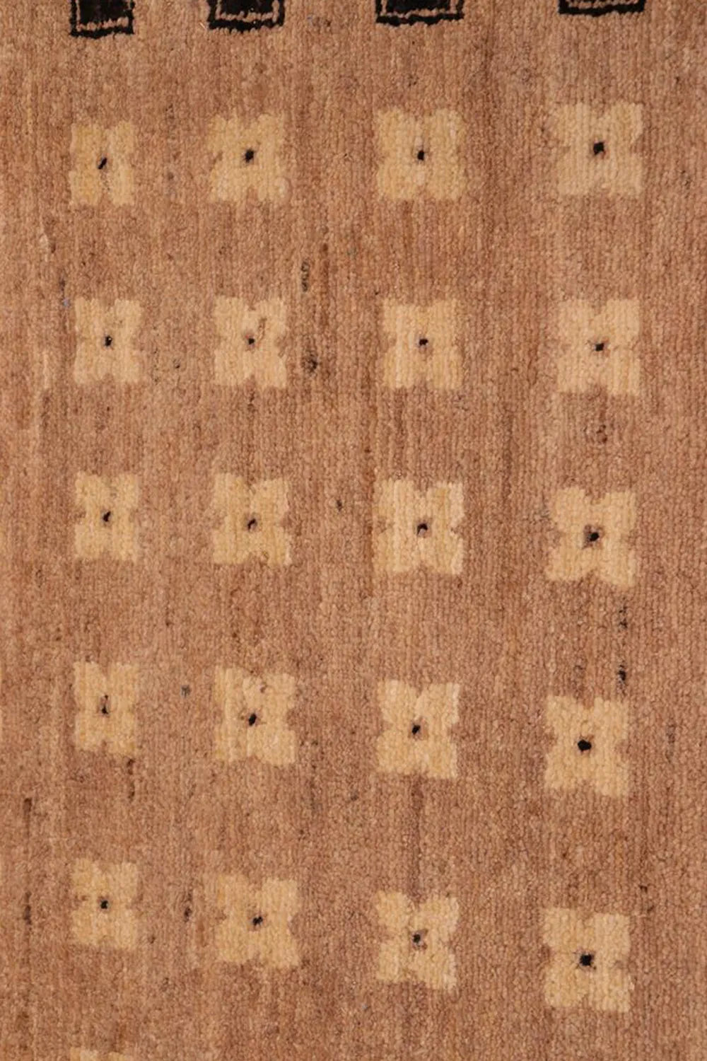 Modern geometric pattern rug, capturing the essence of mid-century style.