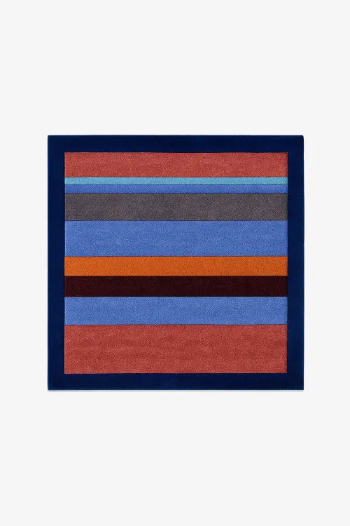 striped square rug