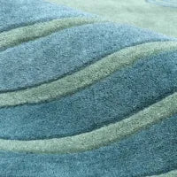 hand tufted rug wool texture soft